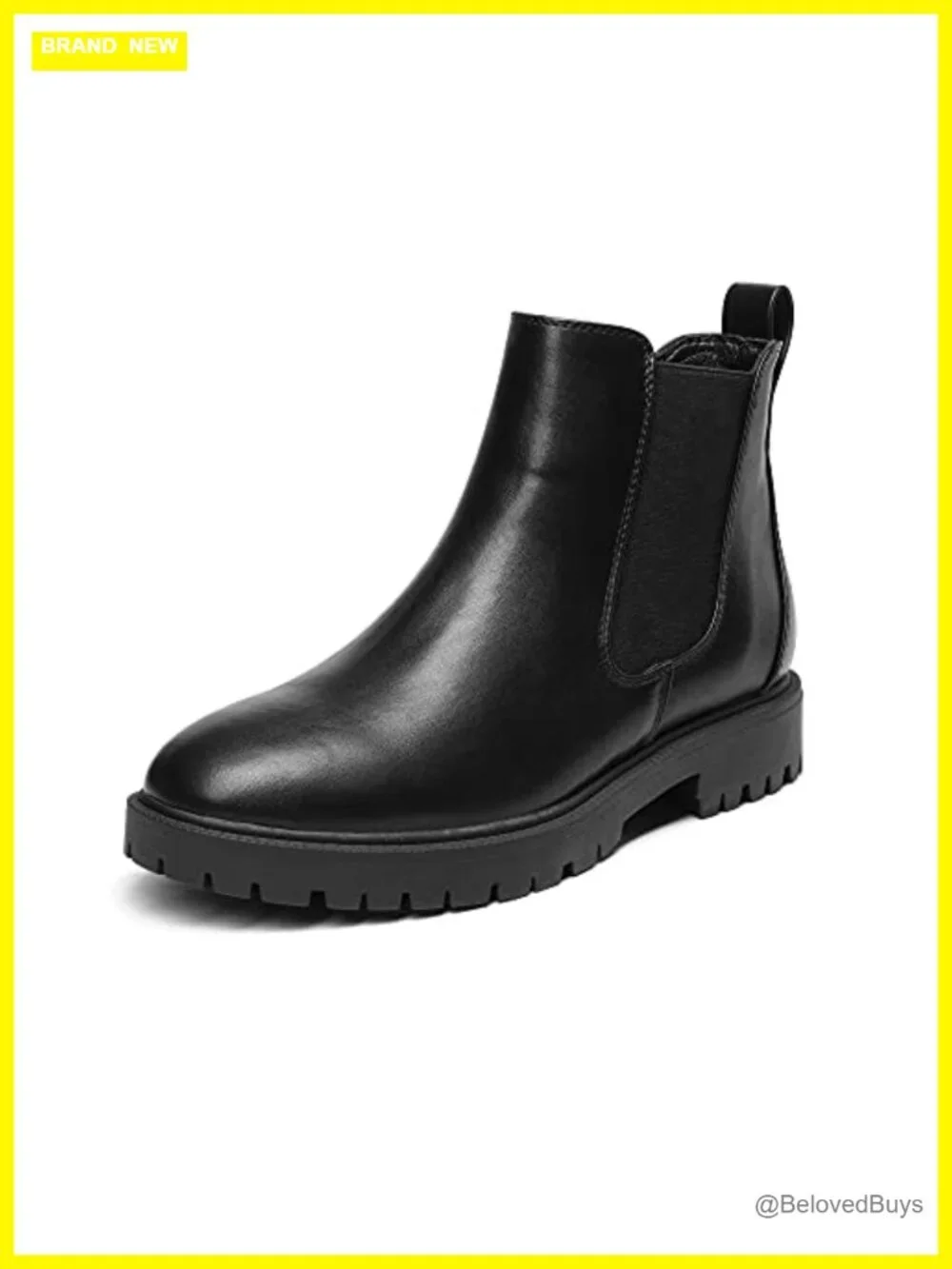 Women's Low Heel Chelsea Ankle Boots Slip On Elastic Fall Booties